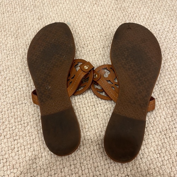 HOLIDAY SALE! 🎁 Camel leather Tory Burch Miller Sandals - Picture 6 of 7